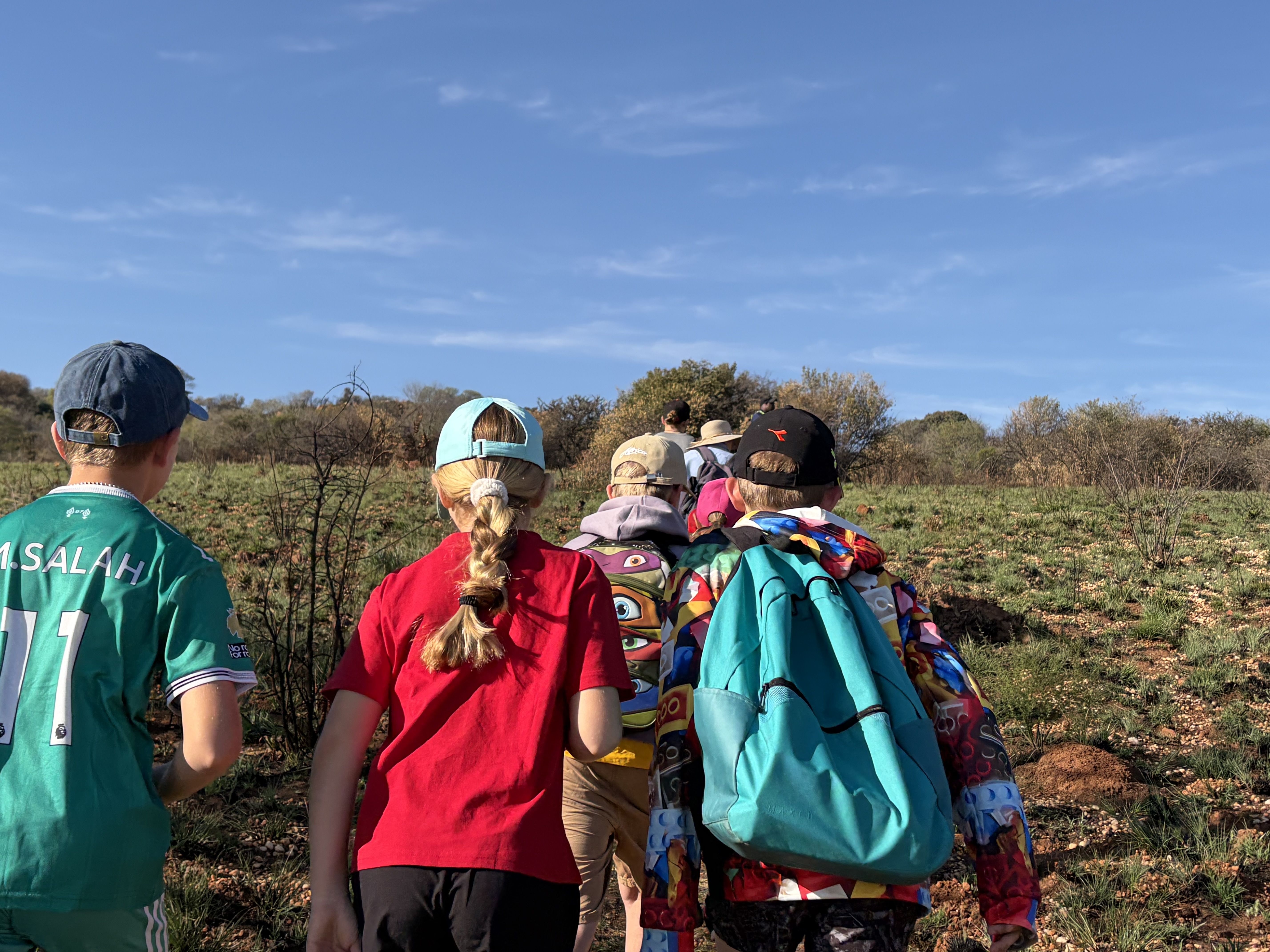 Children exploring the natural environment together