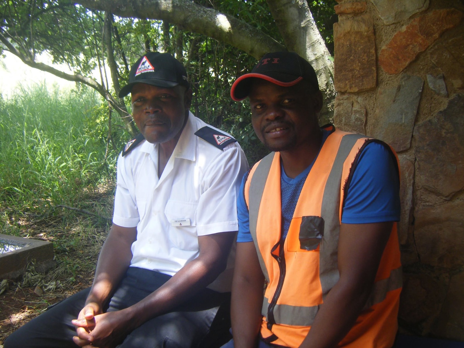Clement Nkomazana with a colleague at Melville Koppies