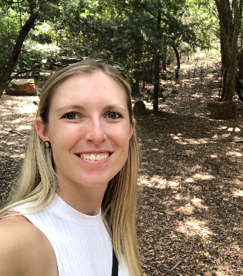 Ecologist Annerine Myburgh outdoors at Melville Koppies